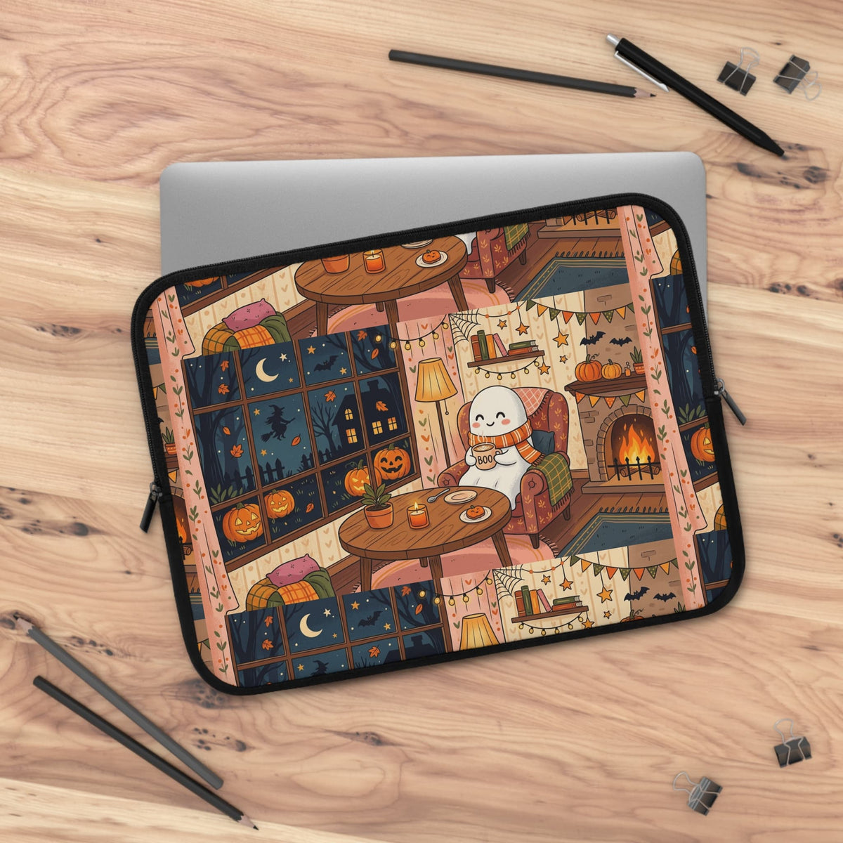 Cozy Halloween Laptop Sleeve