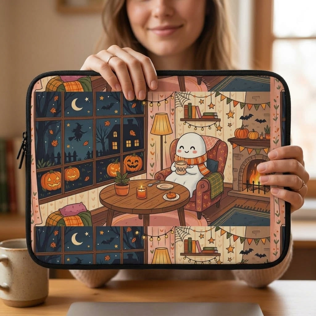 Cozy Halloween Laptop Sleeve